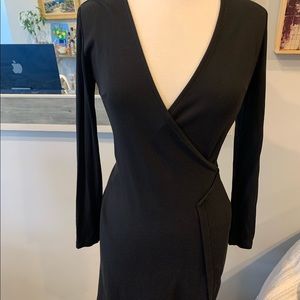 All Saints long sleeved little black dress